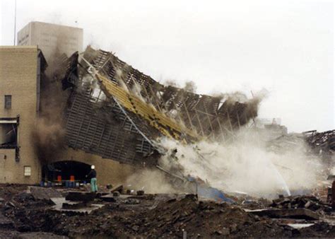 Demolition of cleveland municipal stadium. #indians home 1932-1993 ...