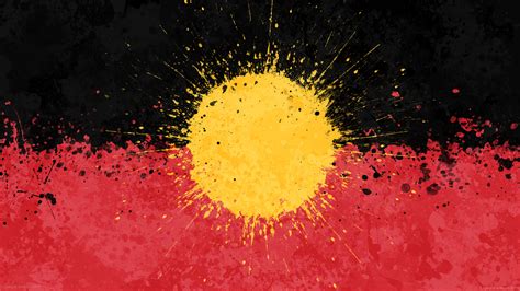 Got a few requests for an Aboriginal Flag wallpaper in this style, here ...