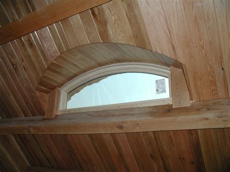 Building a timberframe home from scratch.: Eyebrow Dormer - inside