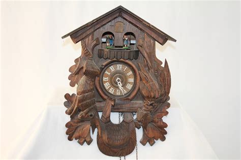 ShopTheSalvationArmy - Vintage Swiss Hand Carved Musical Cuckoo Clock