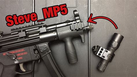 MP5k: Front Sight Tower Rail Mount - YouTube