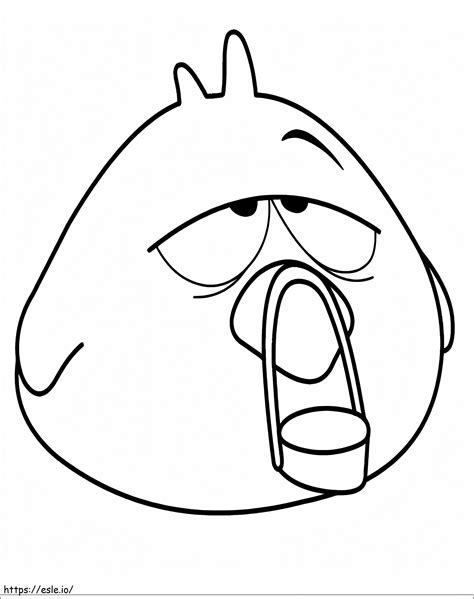 Funny Baby Bird From Pocoyo coloring page