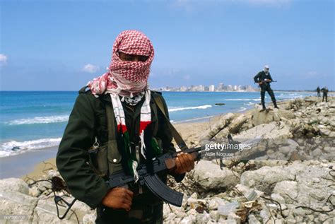 A militant with the Abu Nidal Organization , also known as the Fatah... Foto jornalística ...