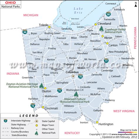 Ohio State Parks Map - Printable Map