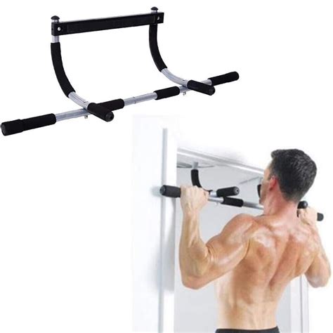 Gym Pull Up Bar,Heavy Duty Total Upper Body Workout Bar Fitness Tools for Doorway Black (37" x ...