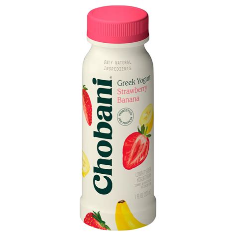 Chobani Low-Fat Strawberry Banana Greek Yogurt Drink - Shop Shakes & Smoothies at H-E-B