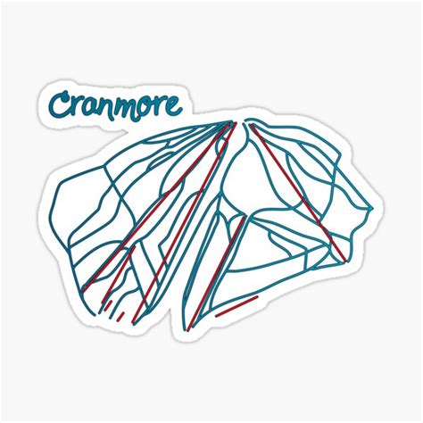 "Cranmore Trail Map" Sticker for Sale by ChasingGnarnia | Redbubble