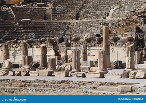 Turkey Ephesus Amphitheater Ruins Stock Image - Image of heritage, arena: 22631267