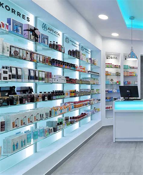 Creative Modern Retail Wooden Medical Pharmacy Store Design - VM ...