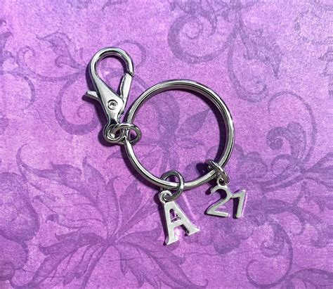 21st Birthday Keyring Keychain Personalized 21 Keychain 21 - Etsy