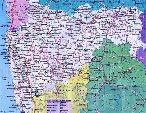 Map Of Maharashtra Road | Draw A Topographic Map