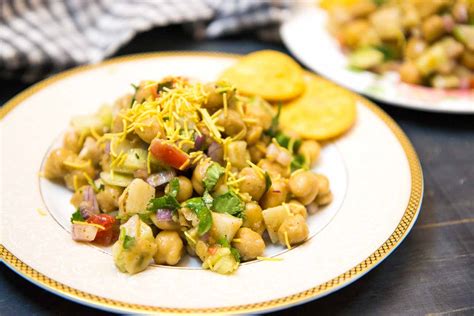 Kabuli Chana Chaat -High Protein Snack - Chickpea Chaat by Archana's ...