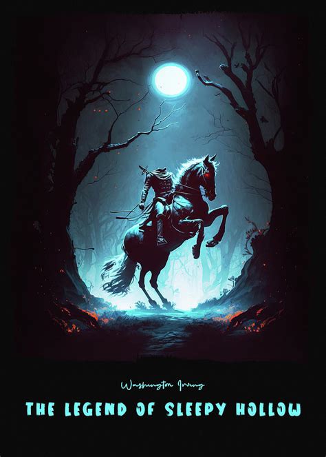 The Legend of Sleepy Hollow Book Cover Digital Art by Inspirowl Design - Fine Art America