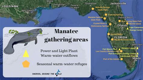 Manatees Habitat Map