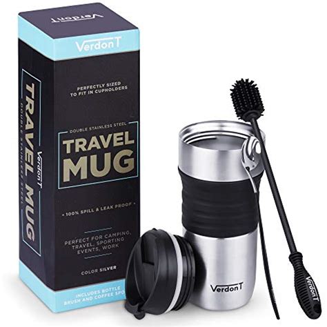 Spill Proof Travel Coffee Mug: 16 oz Stainless Steel Coffee Mugs SALE ...