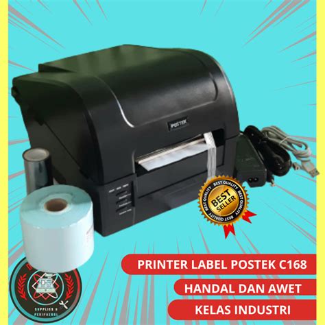 Jual PRINTER BARCODE POSTEK C 168 - PRINTER LABEL BARCODE POSTEK C168 /RESI/Printer Barcode ...