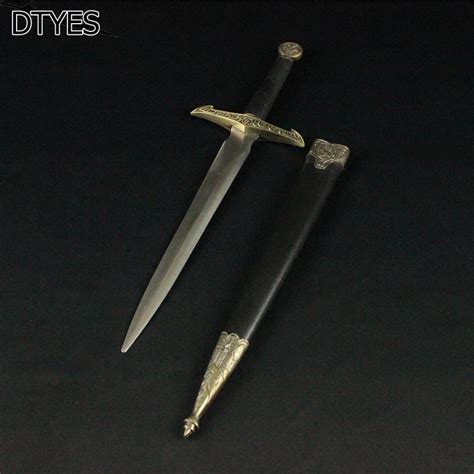 Props Gift Little Small Sword Home Decoration Sword Leather Scabbard ...