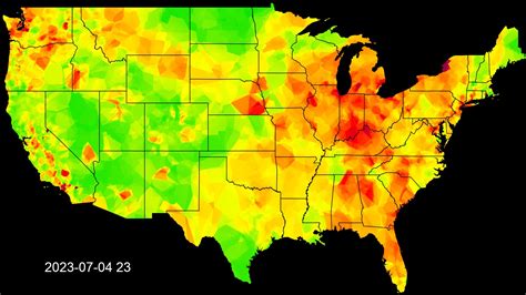 Animation of US PM2.5 Air Pollution in 2023 - I Thought He Came With You