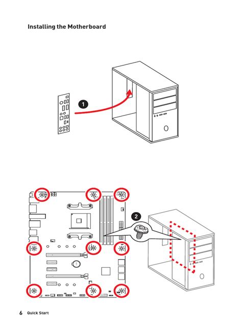 Installing The Motherboard | PDF