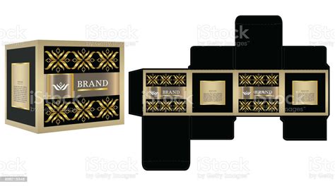 Packaging Design Luxury Box Design Template And Mockup Box Stock ...