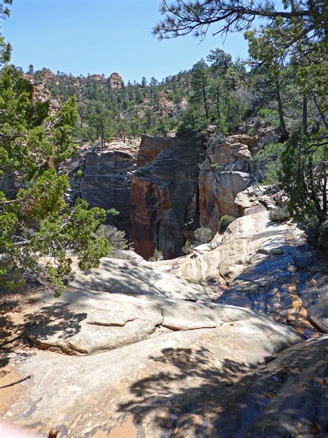 Cliff edge: Eagle Crags and Lower Mountain, Zion National Park, Utah