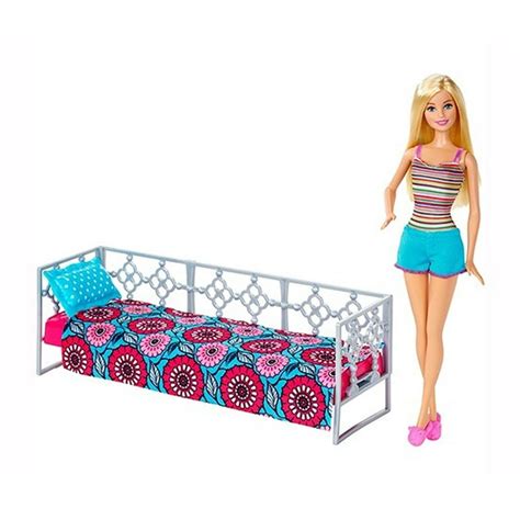 Blond Barbie Doll and Day Bed Furniture Set - Walmart.com - Walmart.com