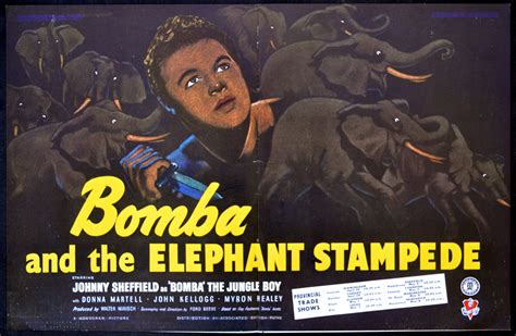 BOMBA AND THE ELEPHANT STAMPEDE | Rare Film Posters