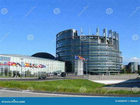 European Parliament in Strasbourg Stock Image - Image of view ...