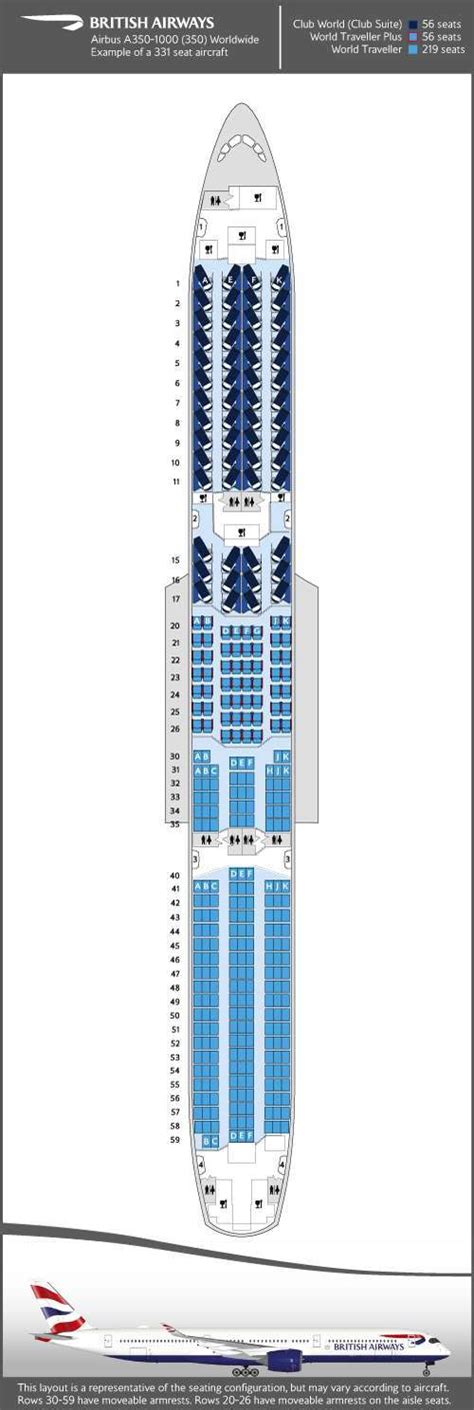 Airbus A350 Seat Map British Airways - Image to u