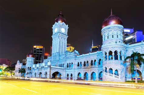 Premium Photo | Night view of independence square also knowns as dataran merdeka