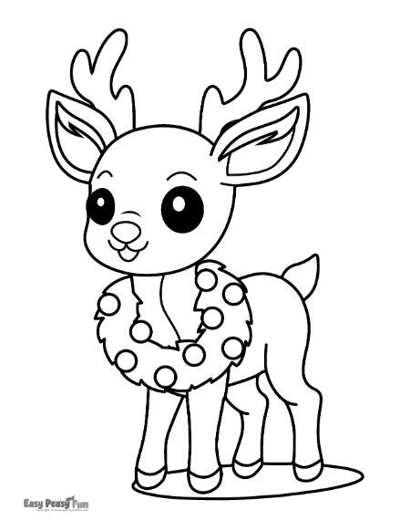 Reindeer Coloring Pages Printable