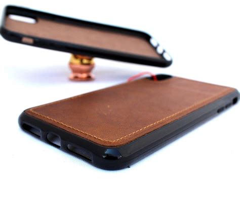 Genuine Leather Case For Apple Iphone XR Handmade Cover Magnetic luxur – DAVISCASE