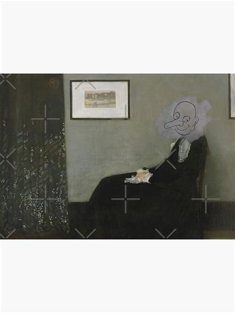 Mr Bean Whistler Mother Canvas