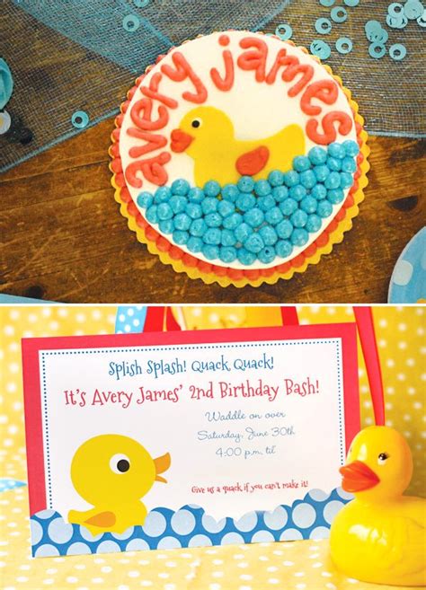 Rubber Ducky Birthday Party // Hostess with the Mostess®