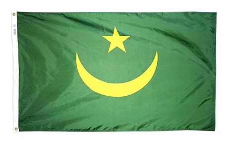 Buy 3 x 5' Nylon Mauritania Flag | Flag Store USA