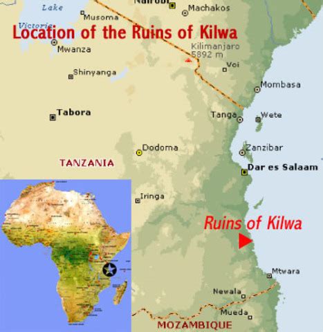 Kilwa Africa Map