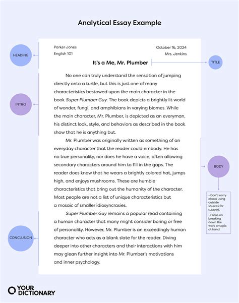 Essay Summary Example