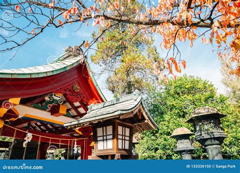 Toshogu Shrine with Autumn Maple at Ueno Park in Tokyo, Japan Stock Photo - Image of garden ...