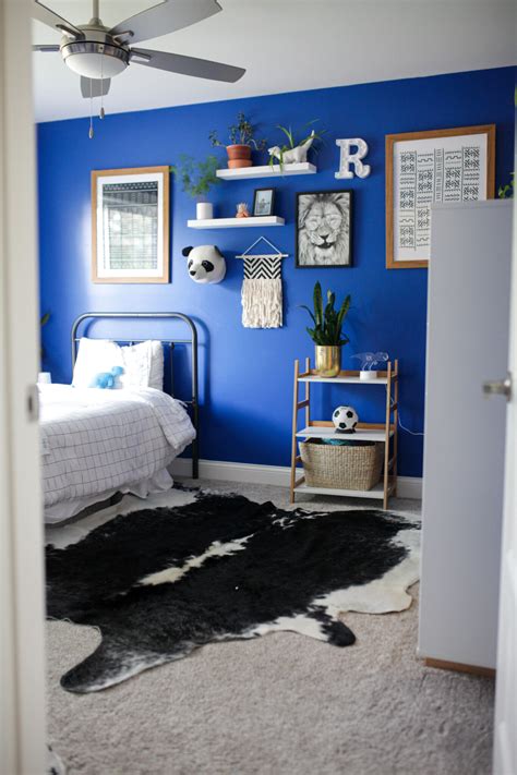 Bright Blue Boy's Bedroom - Paisley & Sparrow