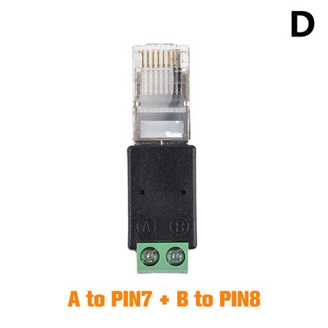 RJ45 To Rs485 Converter RJ45 Terminal Adapter Crystal Head To Terminal ...