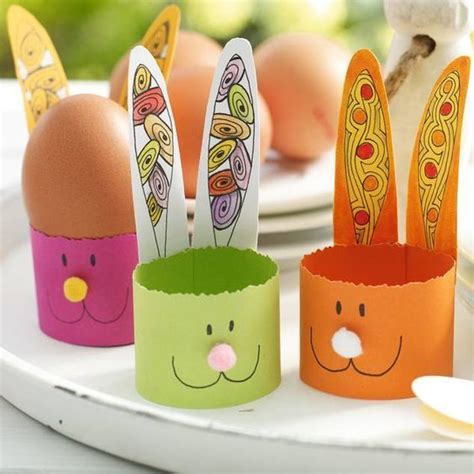 Eierbecher für Ostern basteln | Klopapierrollen basteln ostern, Ostern hasen basteln, Basteln ...