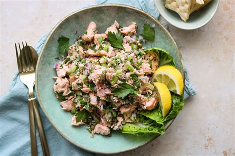 Easy Chilled Poached Salmon Salad – Claudia's Table