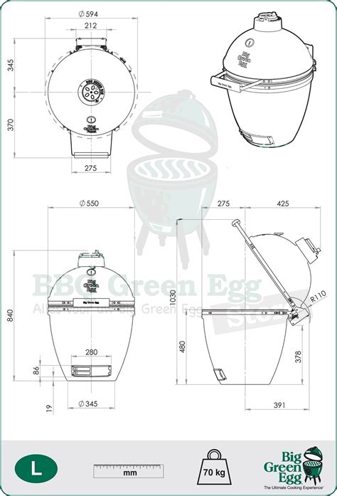 Guide To Big Green Egg Dimensions (with Size Chart), 48% OFF