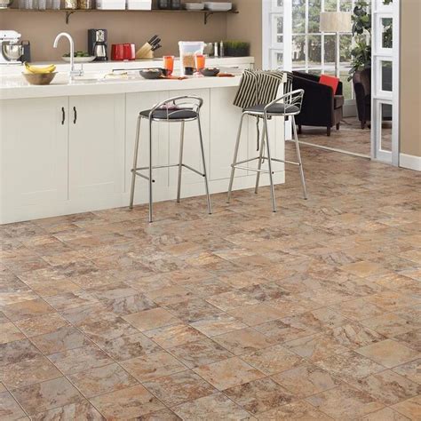 Congoleum AirStep Plus Western Slate 12-ft W Cut-to-Length Sundance Stone Look Low-Gloss Finish ...