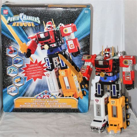 Bandai Power Rangers Lightspeed Rescue Deluxe Lightspeed Megazord ...