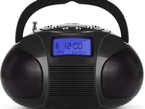 Portable Alarm Clock Radio With Bluetooth Speaker Mini Mp3 Stereo ...