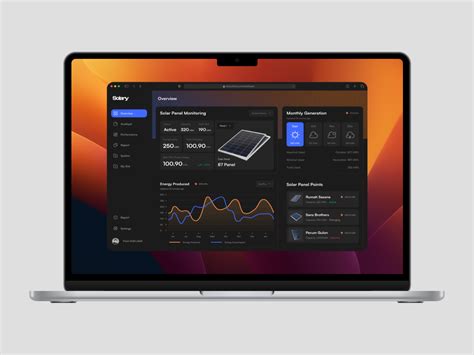 Solary - Solar Panel Dashboard on Behance