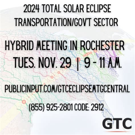 2024 Total Solar Eclipse Transportation Planning Sector - PublicInput