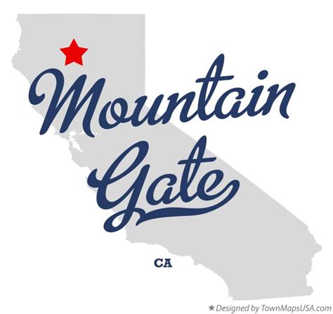 Map of Mountain Gate, CA, California