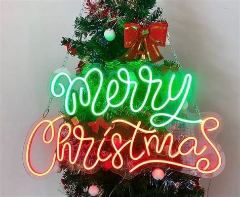 Custom Made Neon Signs, Merry Christmas Neon Signs, Neon Lights, LED Neon Signs for Room, Bars ...